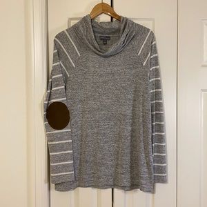 Market & Spruce grey stripped sweater